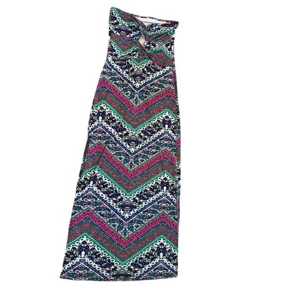 Reign Drop Strapless Printed Maxi Dress – Size L - Picture 2 of 4
